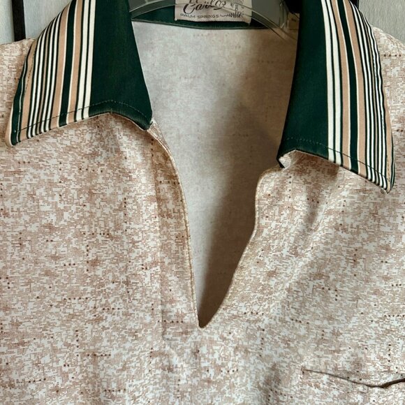 Vintage "Carlos of Palm Springs" Men's Pullover Shirt  • Size M - Picture 8 of 9